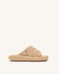 Lilah Woven Platform Sandal - Beige