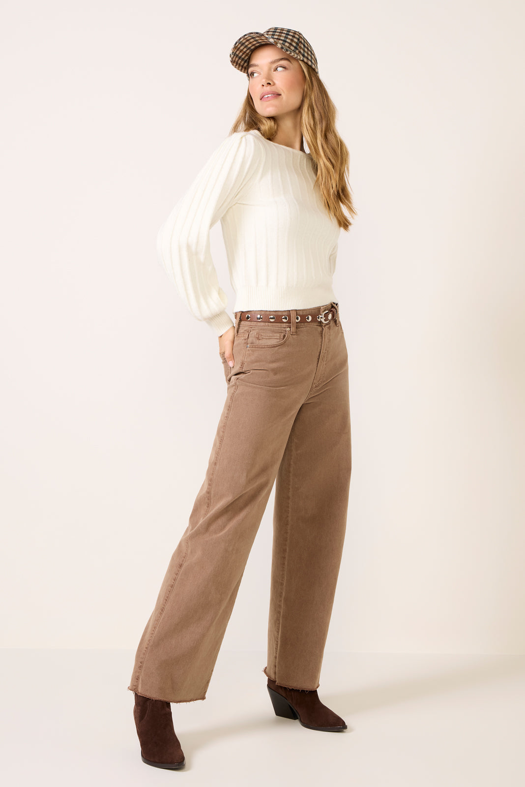 Women's Anessa 31' w Raw Hem Wide Leg Pants