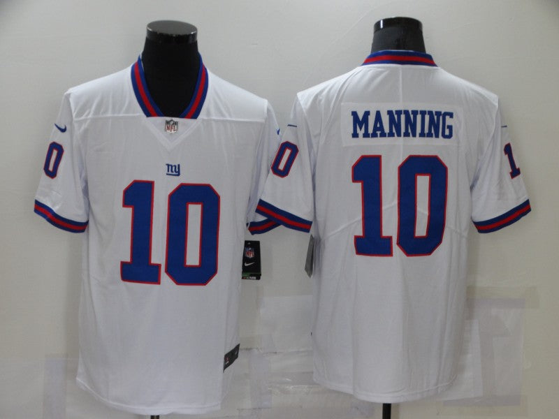 Men's New York Giants Eli Manning #10 White Game Jersey1
