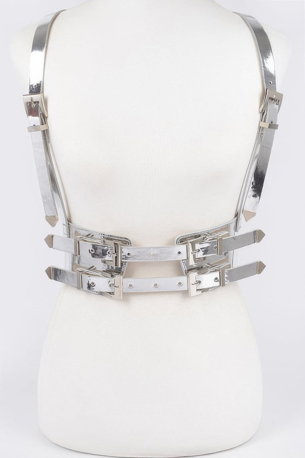 Plus Size Vegan Harness With Metal Buckle