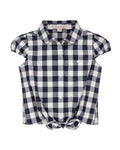 Hope & Henry Tie Front Top