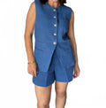 Elliott Vest In Periwinkle