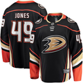 Men's Anaheim Ducks Max Jones #49 Black Home Breakaway jersey