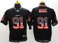 Men's Miami Dolphins Cameron Wake #91 Black Game Jersey1