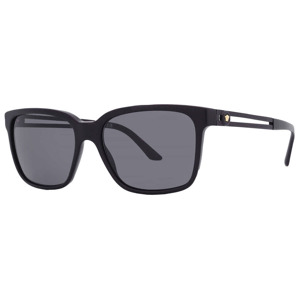 Versace Grey Rectangular Men's Sunglasses VE4307 533287 58