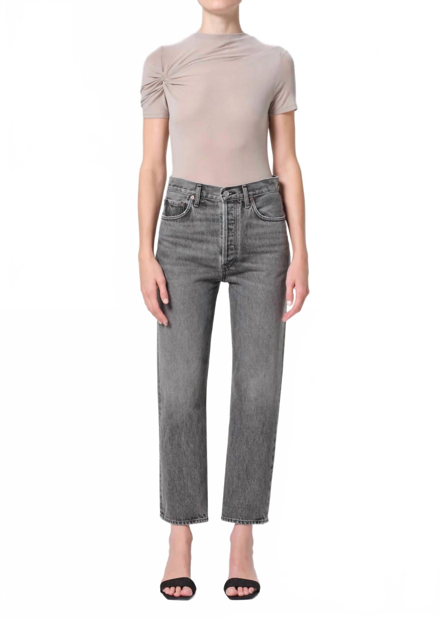 90's Pinch Waist Crop Jean In Audit