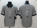 Men's Las Vegas Raiders Derek Carr #4 Gray Game Player Jersey1