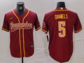 Men's Washington Commanders Jayden Daniels #5 Burgundy Game Jersey1