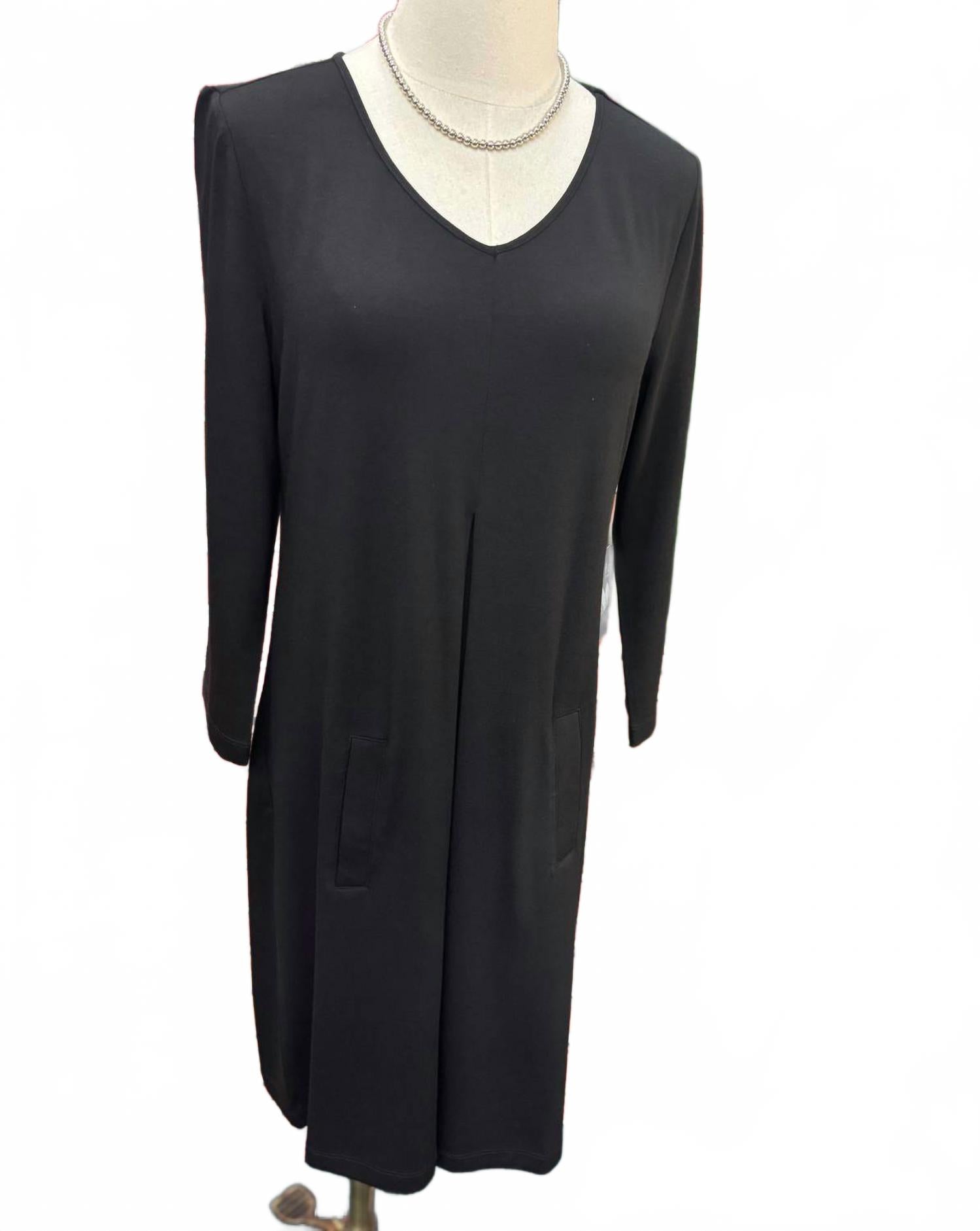 Women's Core Travel Wrinkle-Free Midi Dress In Black