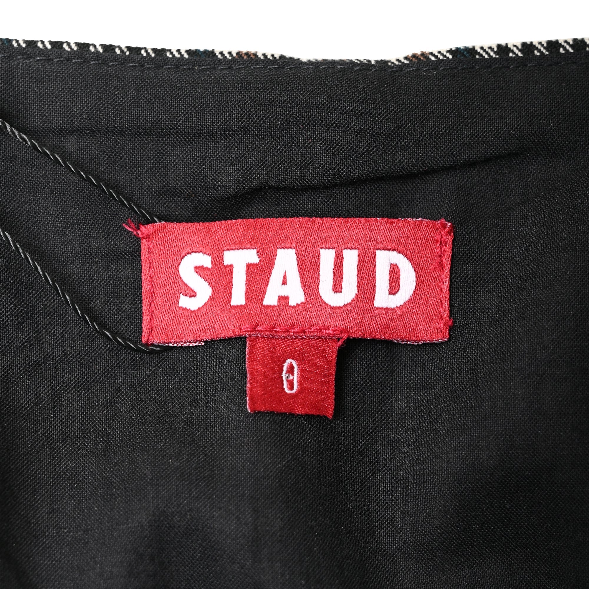 Staud Inda Midi Dress in Grey Polyester