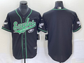 Men's Philadelphia Eagles Black Blank Jersey1