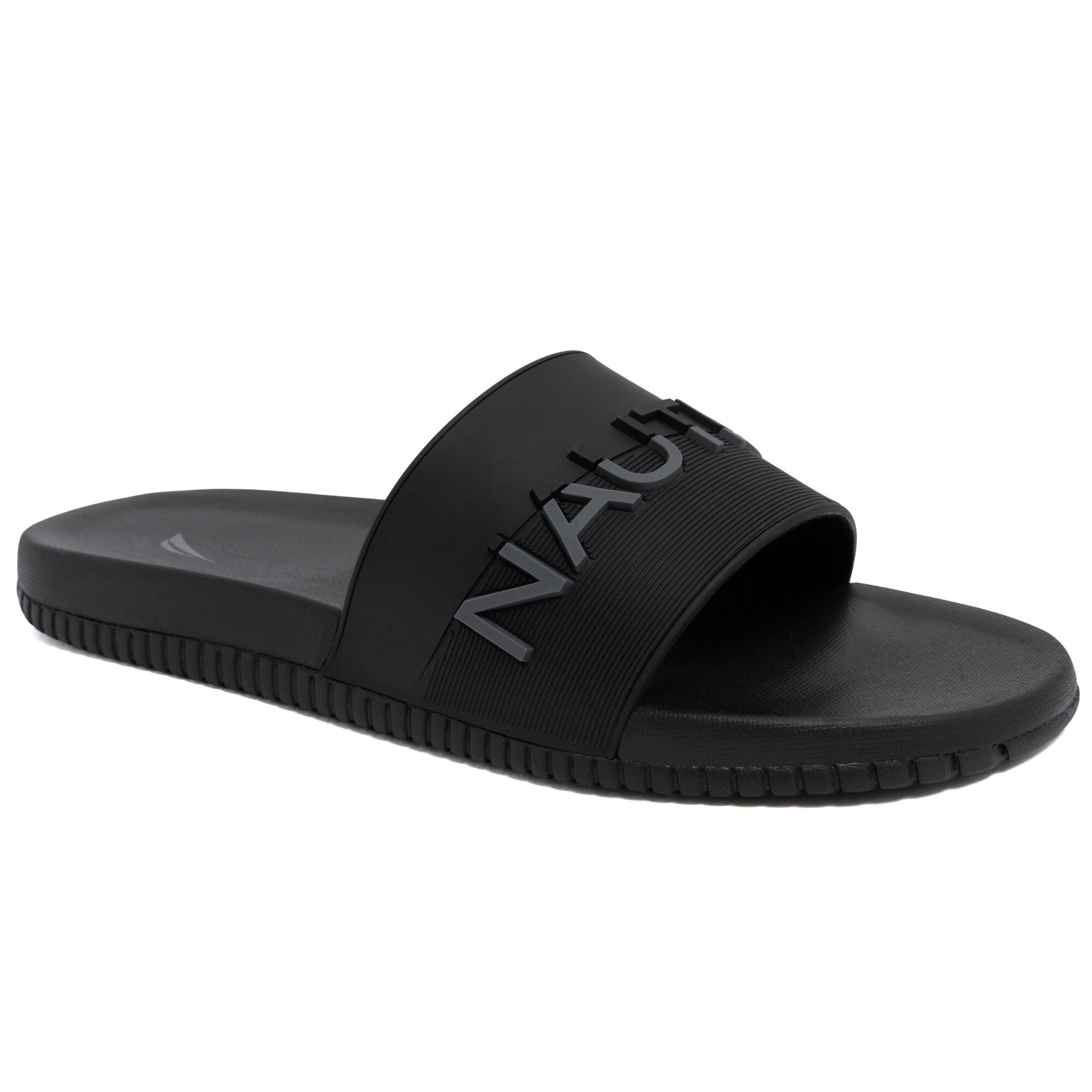 Nautica Mens Logo Slide Sandal