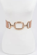 Metal Buckle Stretch Waist Belt