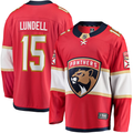 Men's Florida Panthers Anton Lundell #15 Red Home Breakaway Player jersey