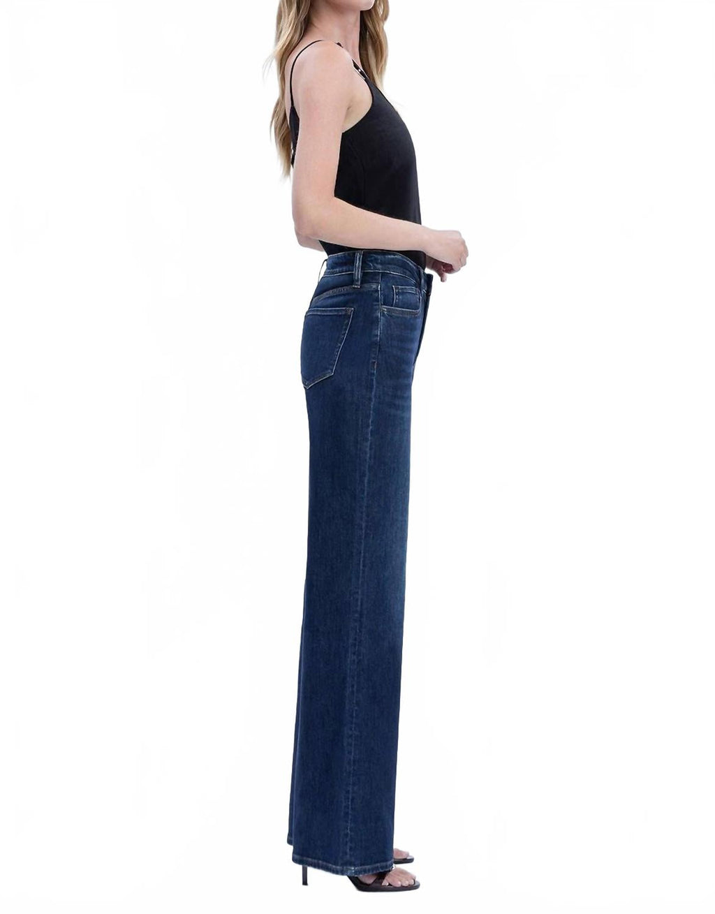 Super High Rise Jeans In Dark Blue