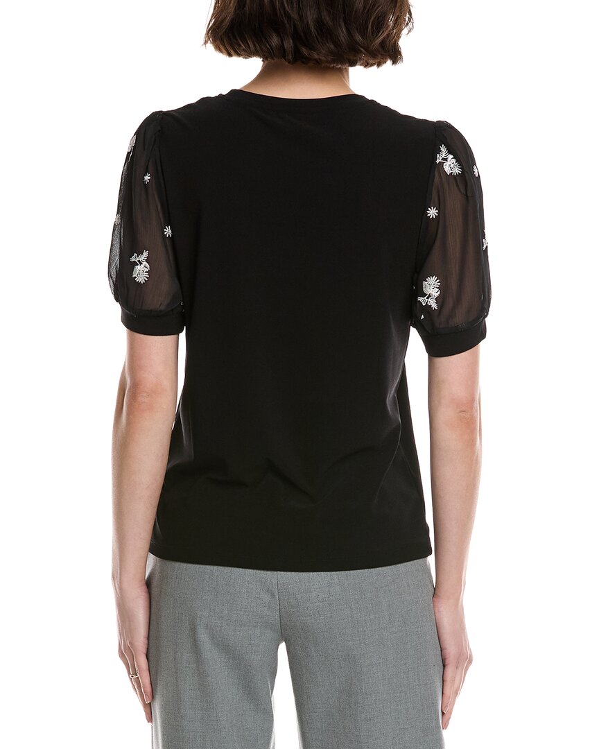 CeCe Combo Sleeve Top