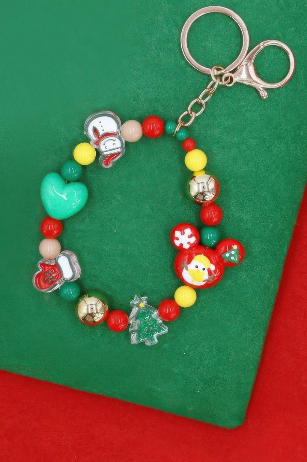 Charm Bracelet Style Christmas Keychain