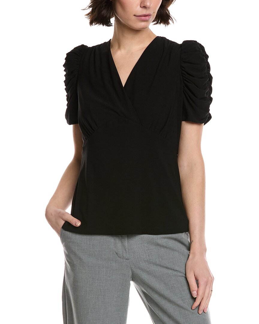 CeCe Puff V-Neck Top