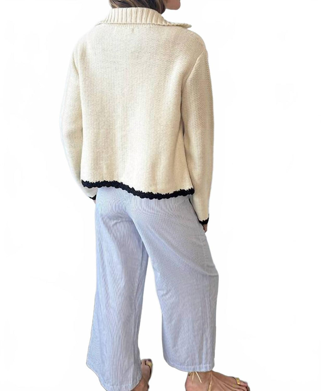 Reyla Knit Jacket In Ivory