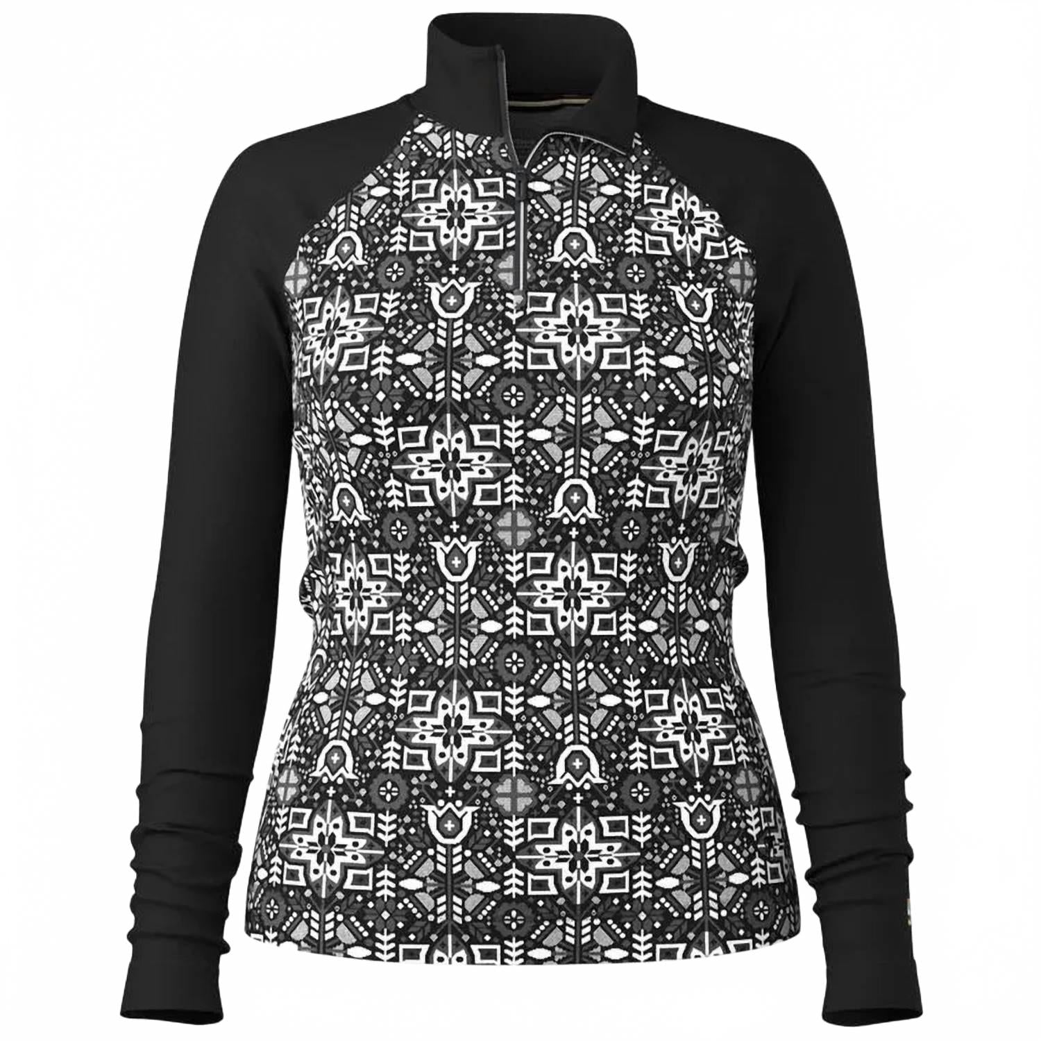 Thermal Merino 1/4 Zip Top In Black Decor