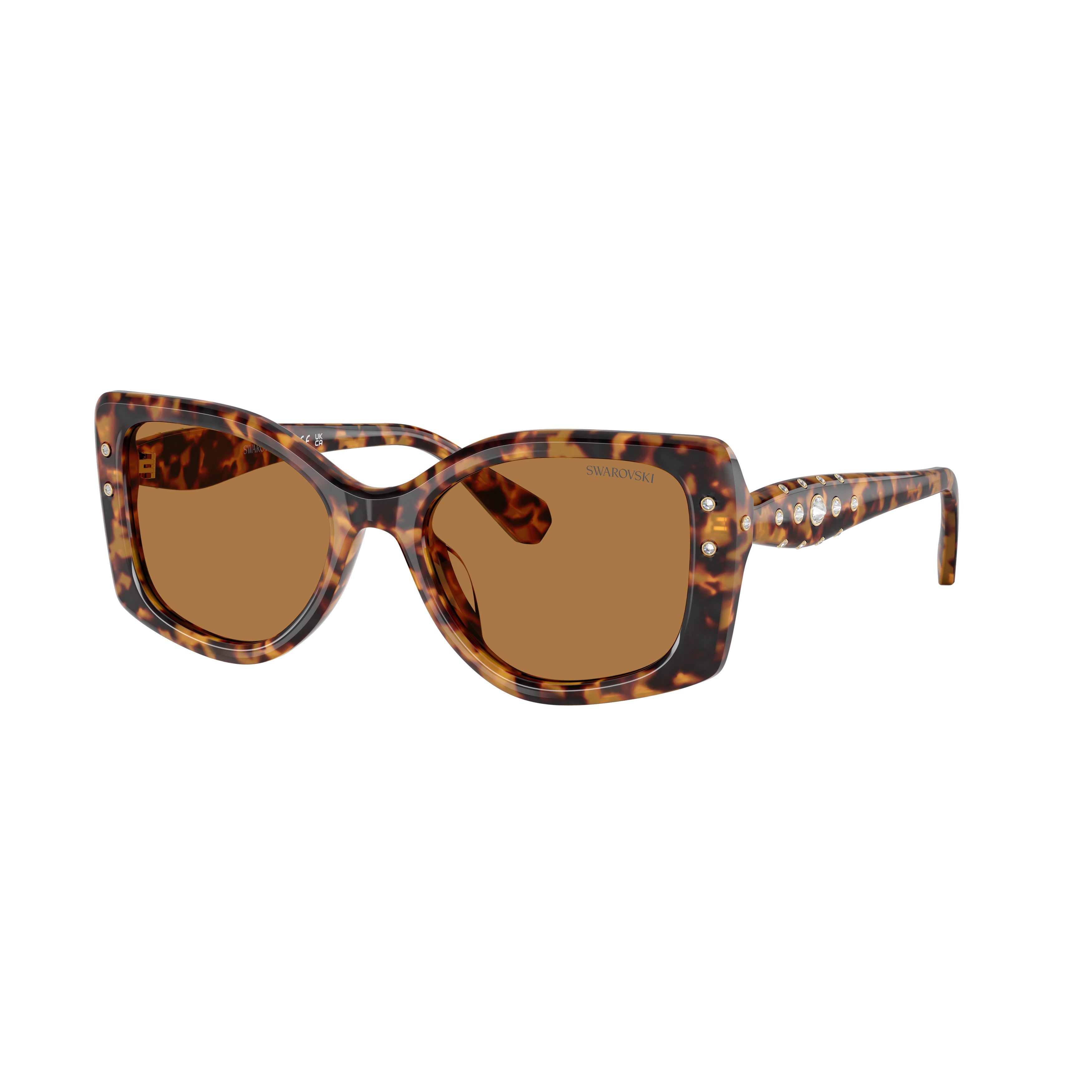 0Sk6058U Oversized Square Frame Sunglasses with Tortoiseshell Acetate