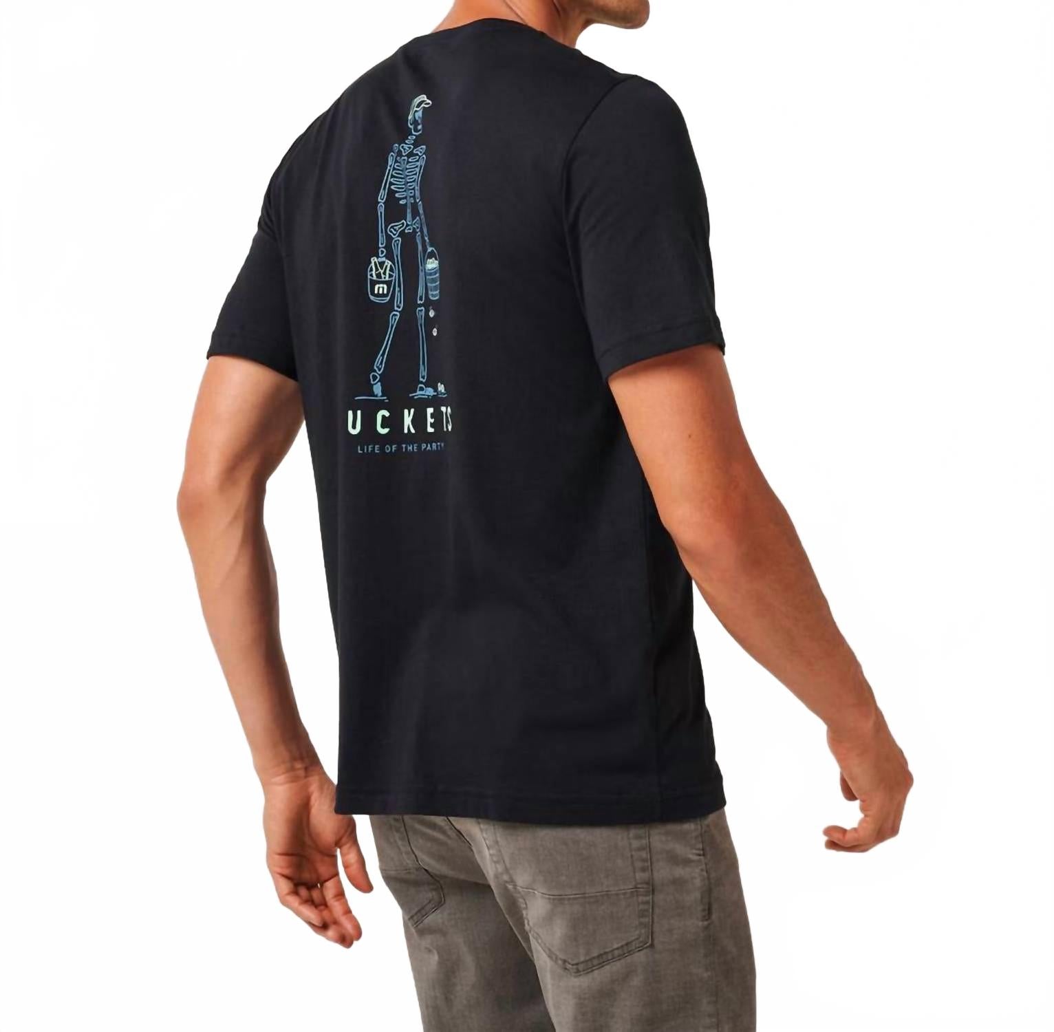 Lost Buckets Short Sleeve Tee In Black