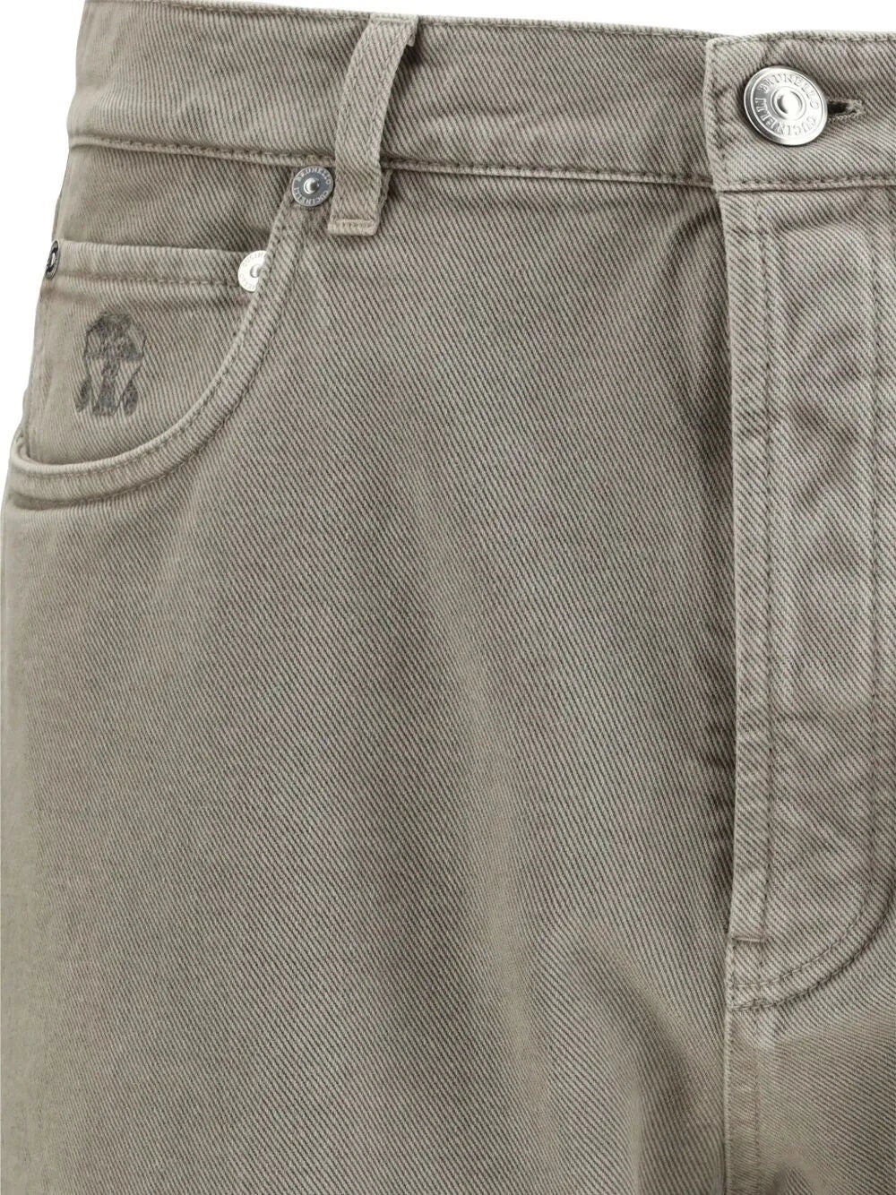 Brunello Cucinelli Men Dyed Denim Pants