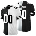 custom Philadelphia Eagles Black And White Split Vapor Untouchable Limited jersey Stitched American Football Jerseys