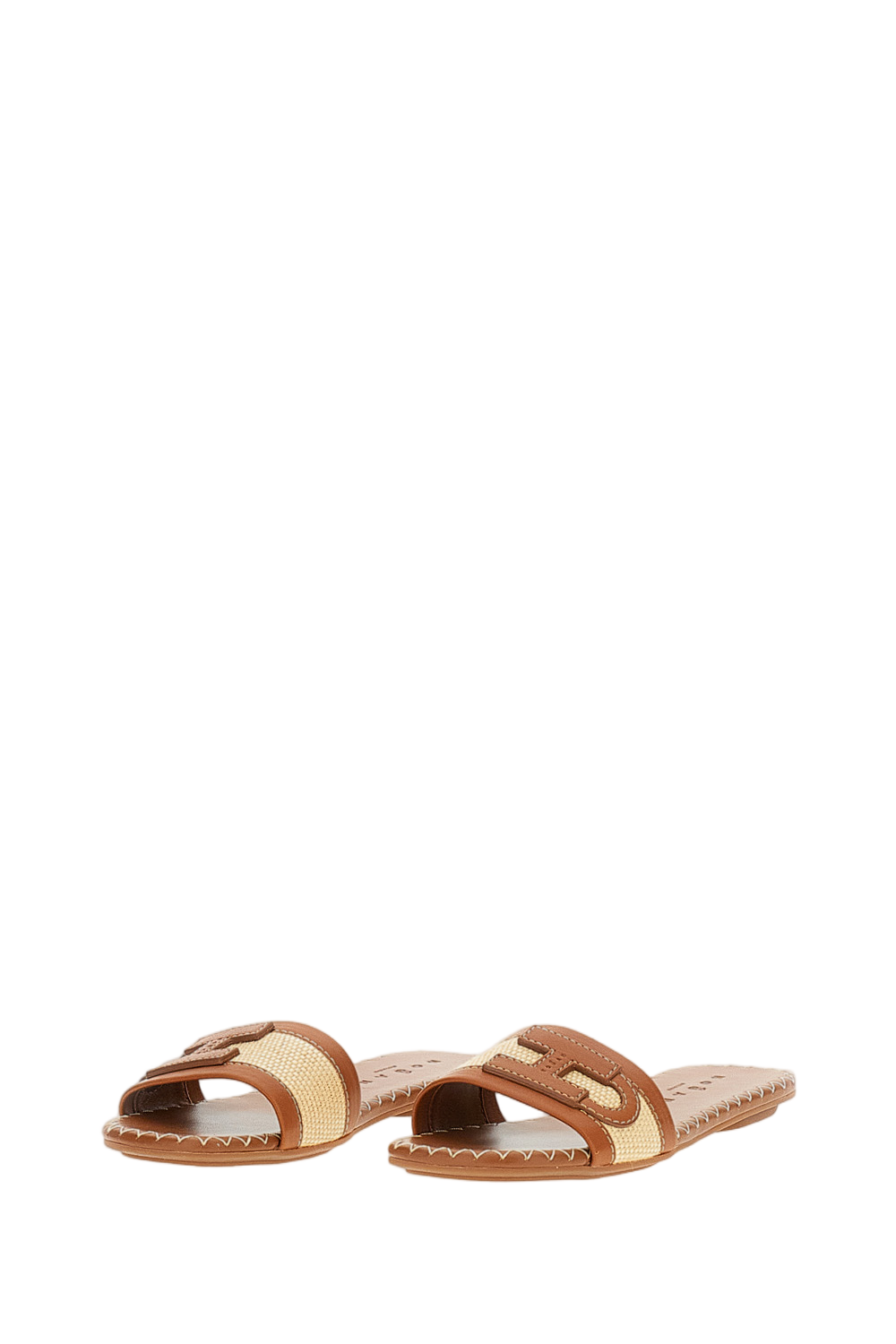 Brown H685 Flat Sandals