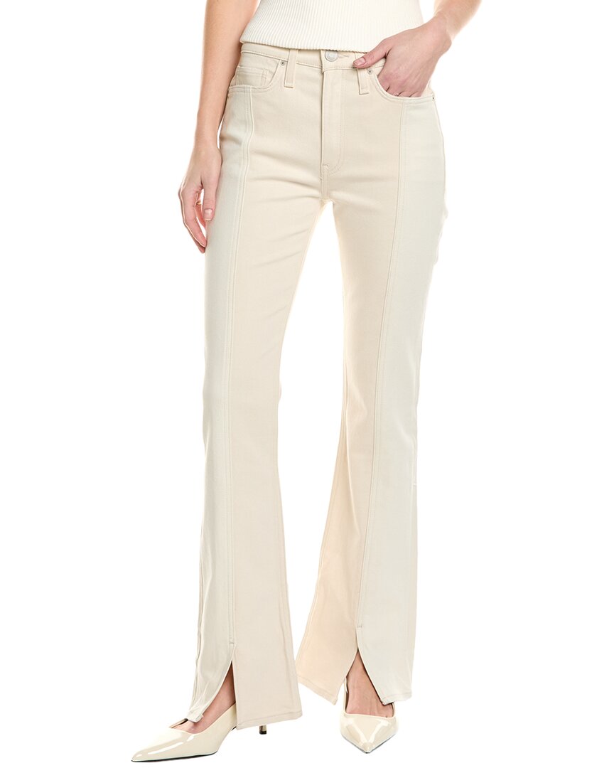 HUDSON Jeans Barbara High-Rise Ecru Colorblock Bootcut Jean