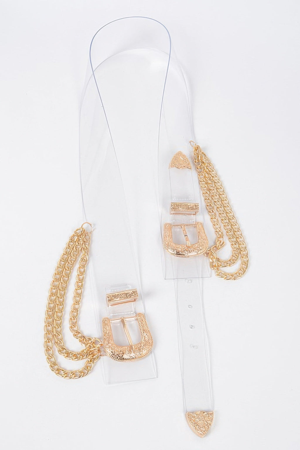 Plus Size Metal Buckle Chain Belt