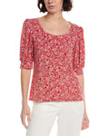 CeCe Shirred Top