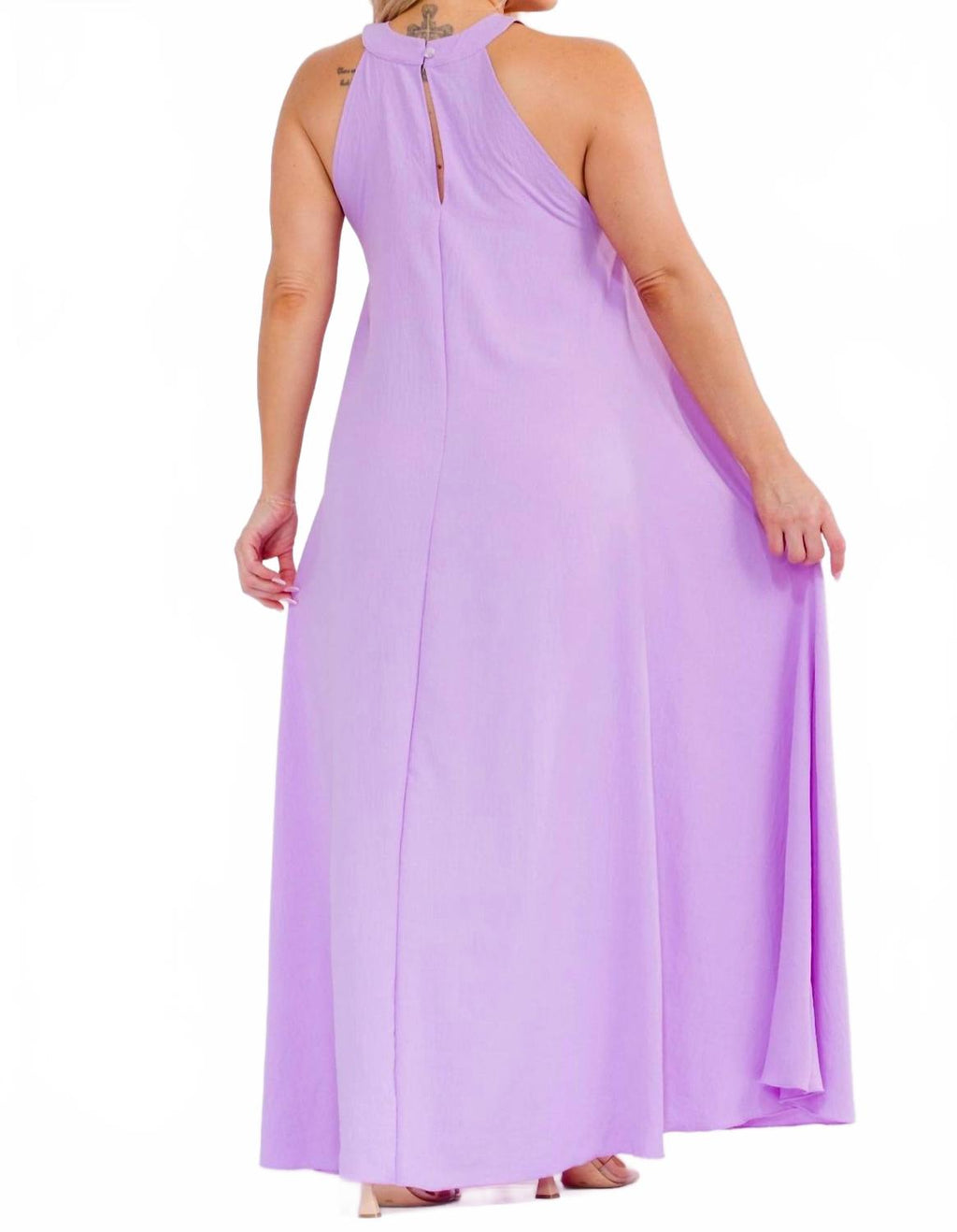 Flowy Maxi Dress In Lavender