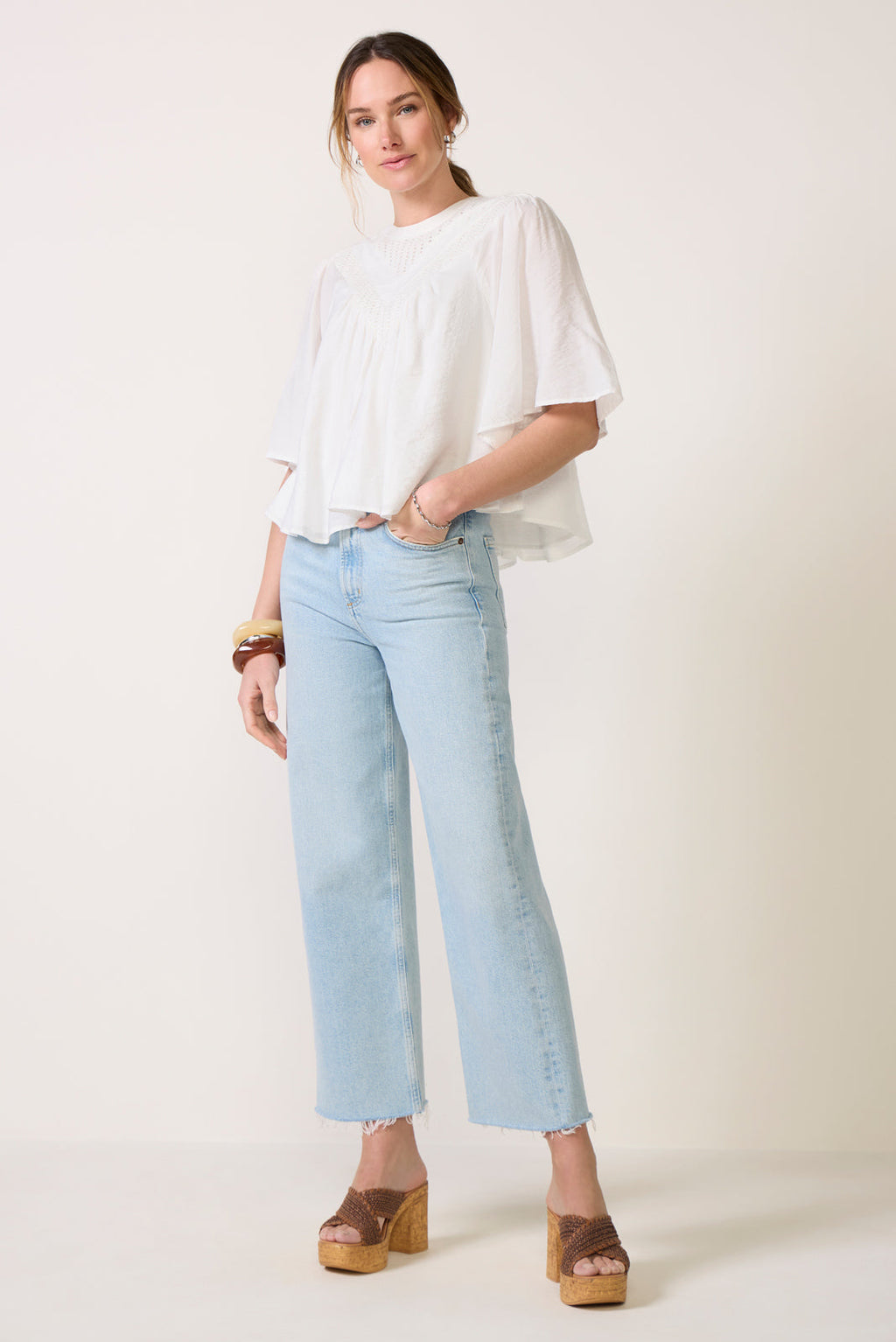 Women's Ashlynn Cutwork Blouse