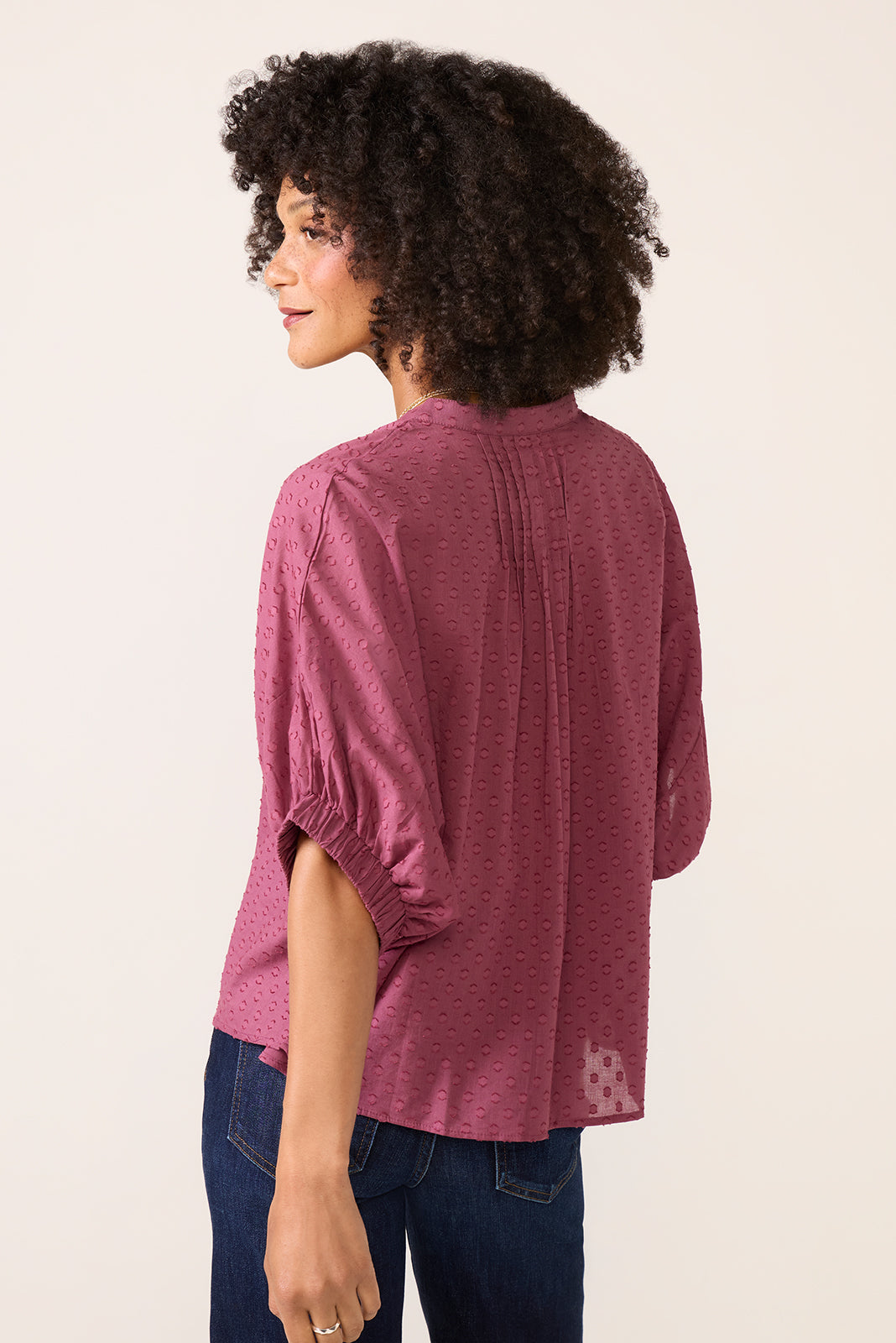 Women's Mandarin Collar Top