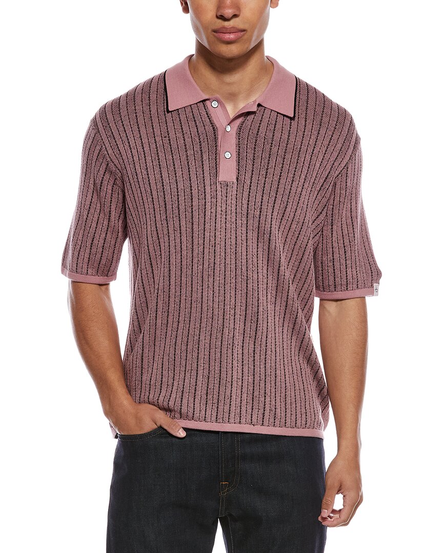 rag & bone Harvey Garment Dyed Polo Shirt