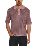 rag & bone Harvey Garment Dyed Polo Shirt
