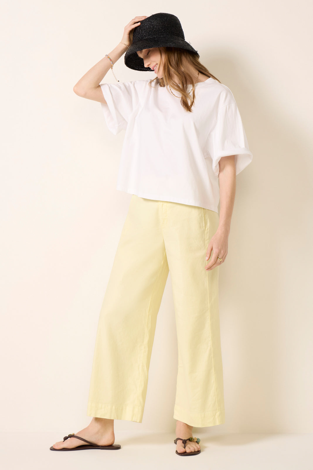 Women's Joelle Stretch Linen Crop Pants