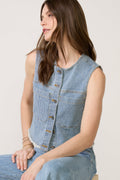 Women's Nicki Railroad Stripe Vest
