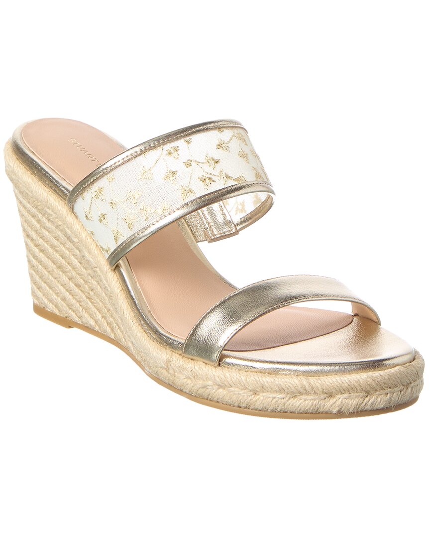 Stuart Weitzman Lily Espadrille Wedge Sandal Canvas