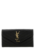 Saint Laurent Women Black Leather Wallet