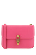 Saint Laurent Women Fuchsia Leather Le Carre Shoulder Bag