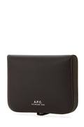 A.P.C. Men Dark Brown Leather Card Holder