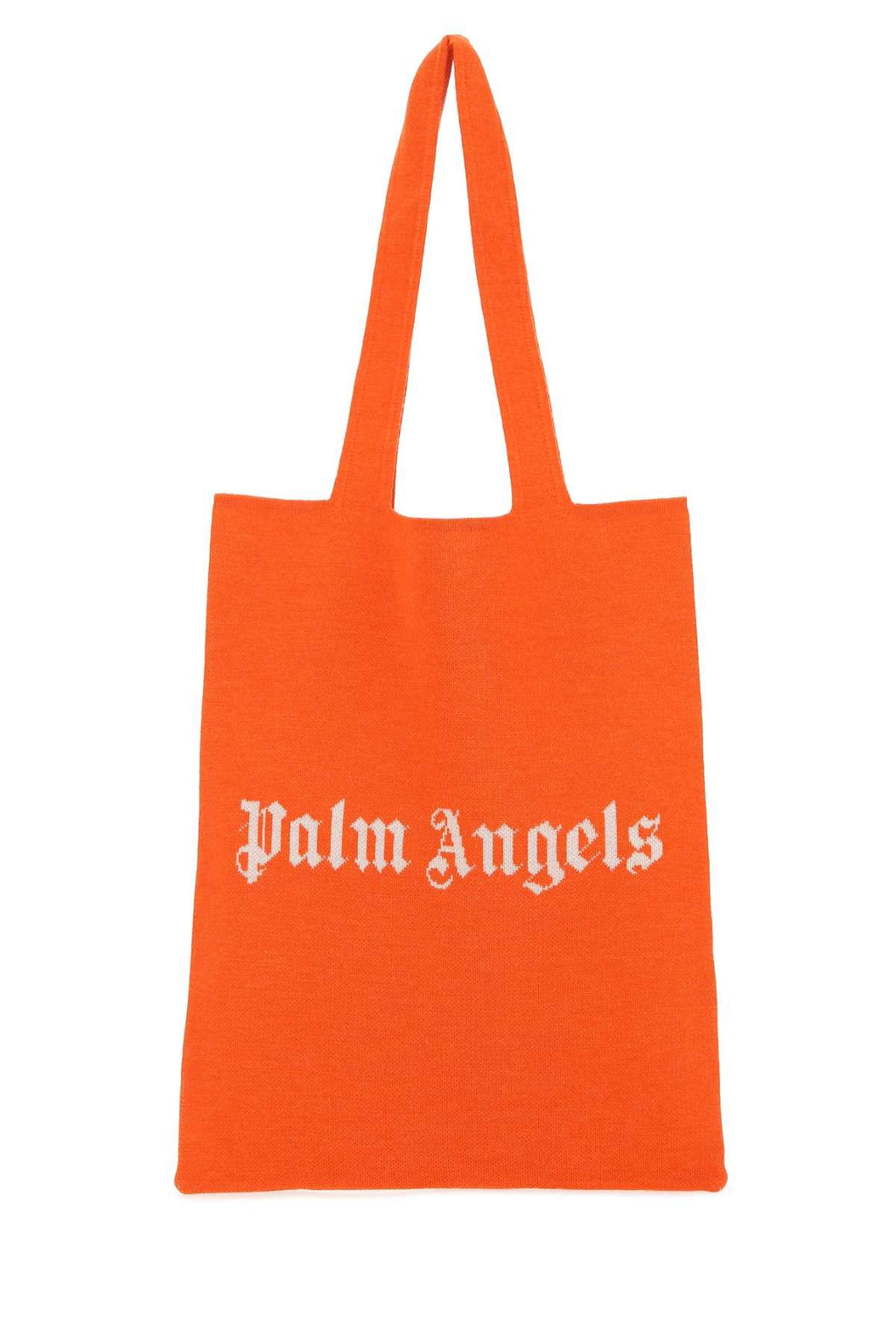 Palm Angels Women Orange Wool Blend Shopping Bag