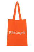 Palm Angels Women Orange Wool Blend Shopping Bag