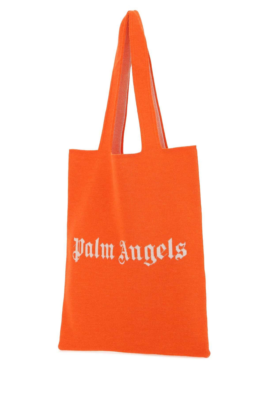 Palm Angels Women Orange Wool Blend Shopping Bag