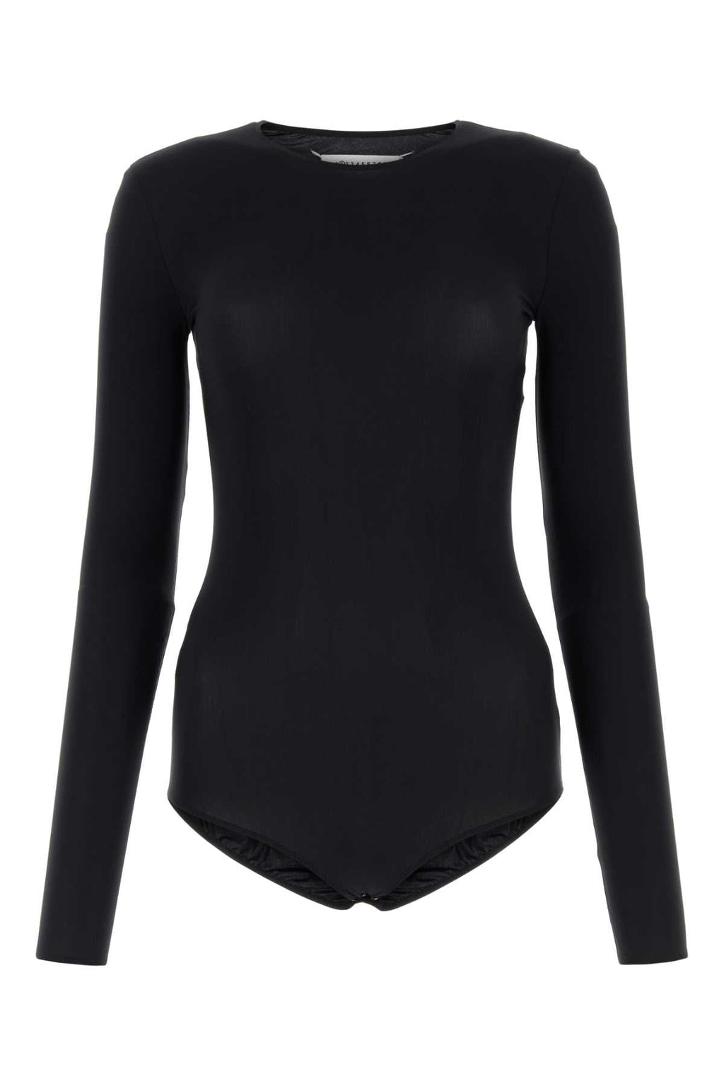 Maison Margiela Women Black Stretch Nylon Bodysuit