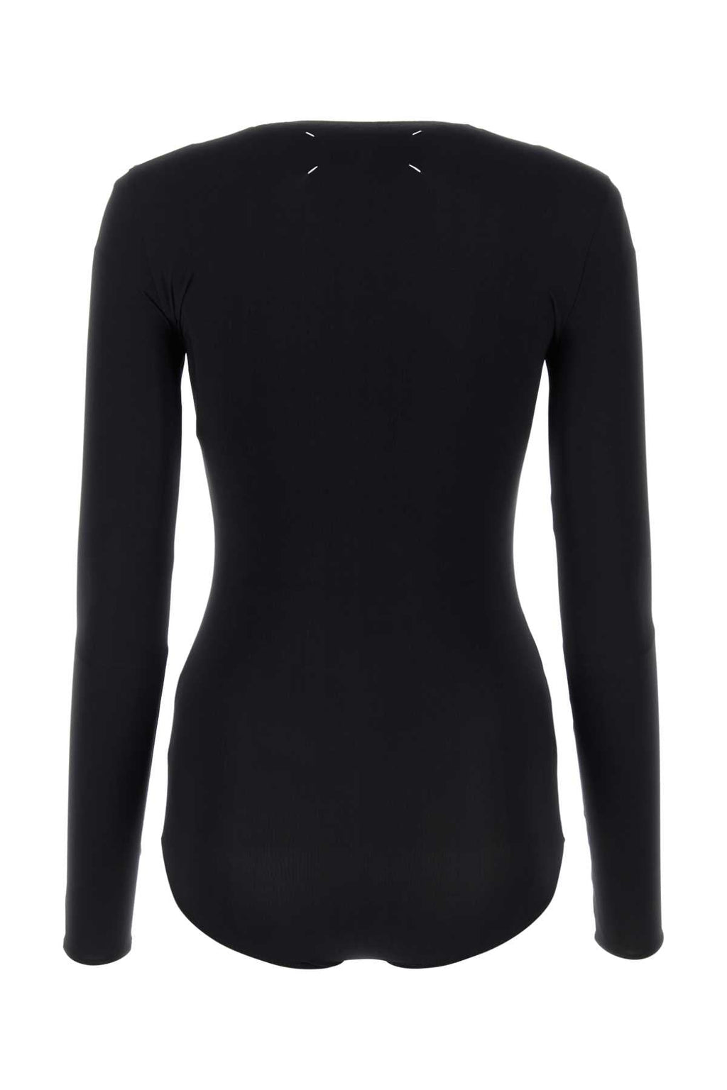 Maison Margiela Women Black Stretch Nylon Bodysuit