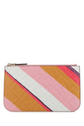 Fendi Women Multicolor Leather Clutch