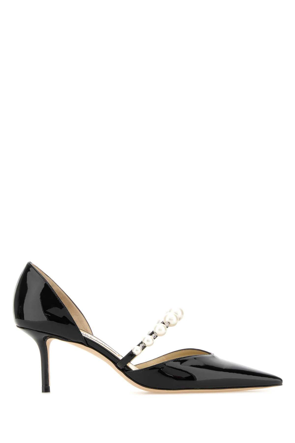 Jimmy Choo Women Black Leather Aurelie 65 Pumps